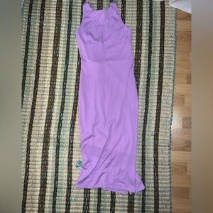 Love Ady Lilac Jersey Slit dress